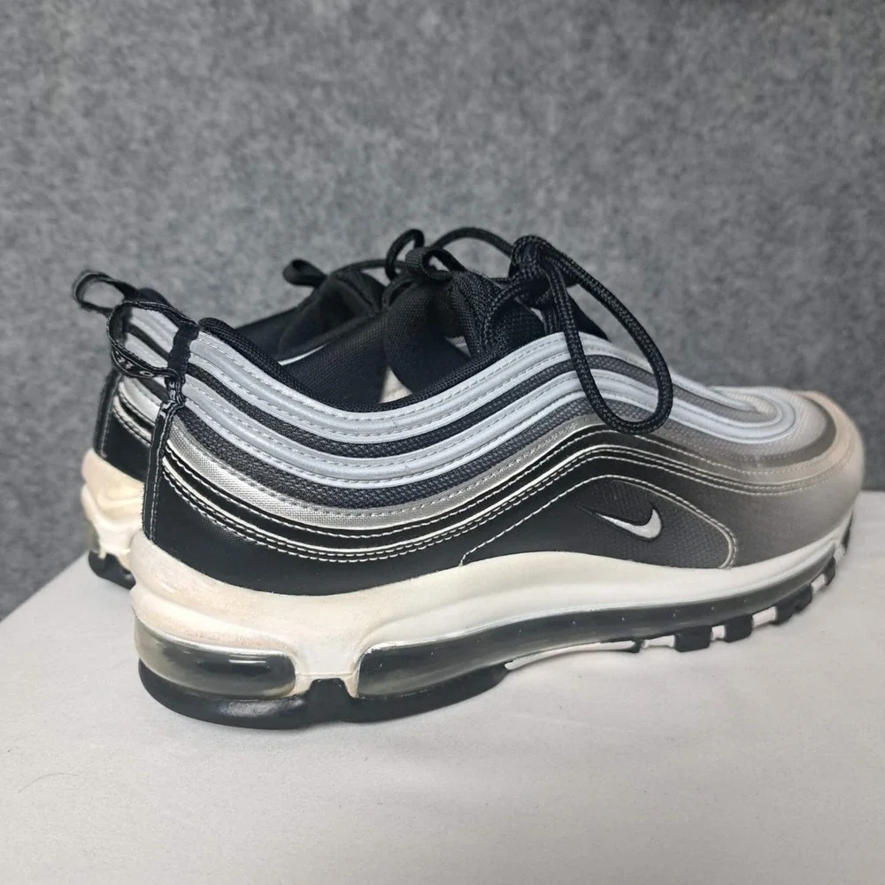 Nike‎ Air Max 97 Shoes Mens Size 10 Silver Black Running Sneakers 921826-016